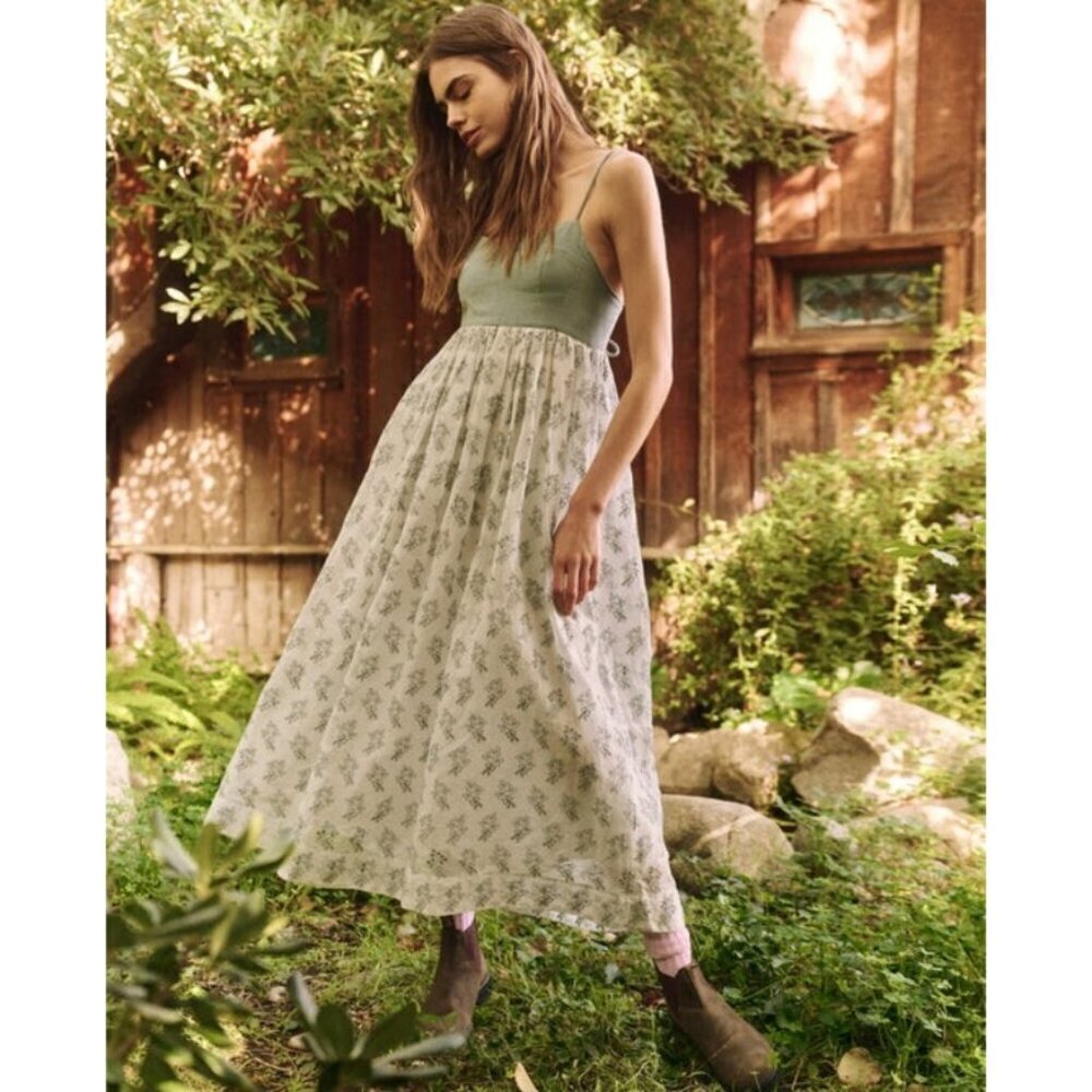 💕THE GREAT.💕 The Camelia Dress ~ Crystal Blue Size 3 = Large NWT - Picture 2 of 16